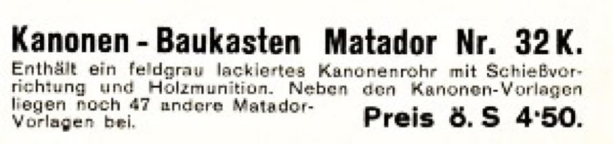 Ankndigung Kasten 32K Oktober 1934