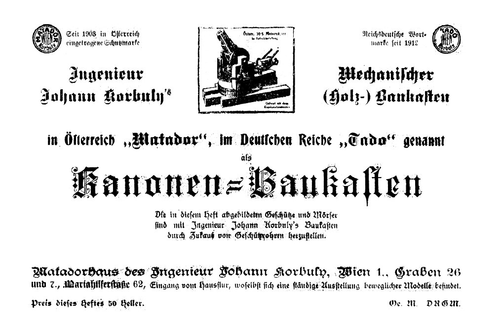 Kanonen-Baukasten Titelbild 1915